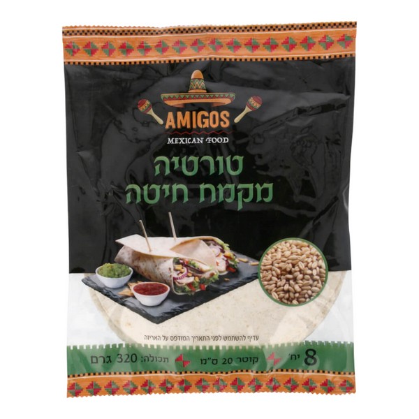 טורטיה חיטה 320 גר AMIGOS